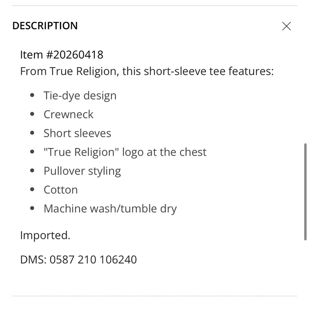 True Religion City Tie-Dye Short-Sleeve T-Shirt